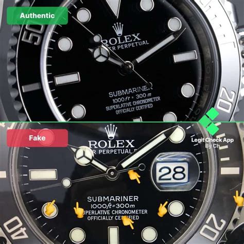 rolex submariner date fake or real|counterfeit rolex how to identify.